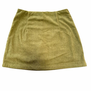 Halara Women's Olive Green Corduroy Skort with Built-In Shorts - Size S - b13